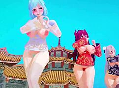 Chinese virtual YouTubers celebrate New Year with MMD flair by KKVMD