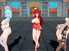 Chinese virtual YouTubers celebrate New Year with MMD flair by KKVMD