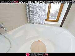 Angie Elif in Bathroom Scene with VR