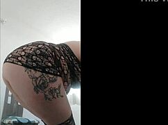 i cant beleive my wife is dancin for her lover while im at work, what a slut