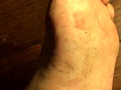 licking those dirty feet in a wild fetish session