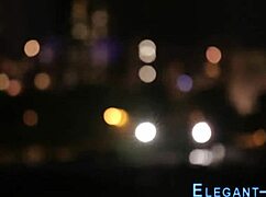 Glam whore in lingerie toys herself solo