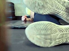 Girl, Training at the Gym Made Me So Wet, Dripping in Public!