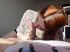 Bored Roommate's Tits Get Cumshot Surprise