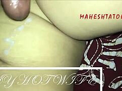 Sri Lankan wife gets bold fucking with shaved pussy.