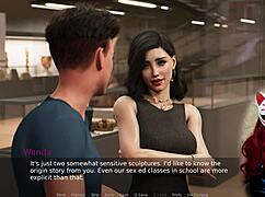 What game is Ms. Denvers playing with her big tits and feet in pantyhose?