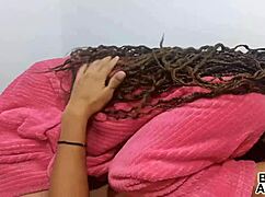 Teen sucks dick before college sex with stepsister.