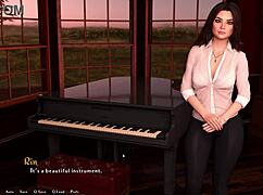 Teacher's Intriguing Piano Game with Bold Brass