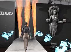 fallout 4 sporty fashion on fire? so sexy.