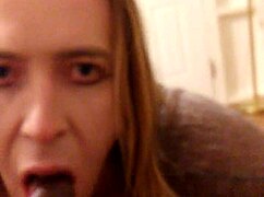 Black Sissy Sucks Interracial Monster Cock Rough