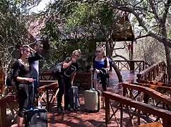 i watched this double blowjob in the public shower in south africa