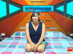 room casting 9: peruvian babe esther comes in, let's try everything on her big ass