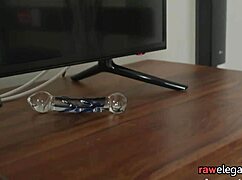 Cute euro babe bent over interracially drilled pov anal glamour