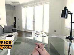 Your horny office assistant Joseline Kelly teases with skills