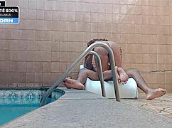 Amateur Teen Sucks Cousin At Hotel Pool!