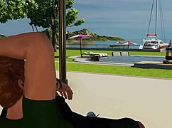 Rich Neighbour's Outdoor Encounter With Tattooed Babe - Part 1