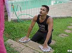 jack kallahari and lina nakamura feel intense passion in karate kibe behind scenes