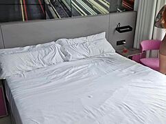 Sophia Locke, the busty milf, teases with striptease and masturbation