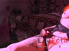 Ruivinha Tatuada Exposes Natural Tits While Riding Solo In Sun