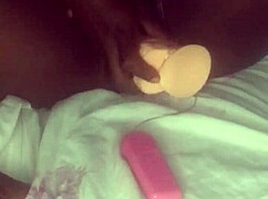 Riding dildo in pussy and anal till creampie 😏