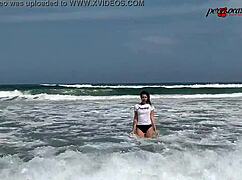 African Woman Walks Naked On Southern Beaches After Intense Sex