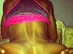 Slim black girl rides big black cock