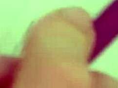 Polly White - slim artist explores anal with male model