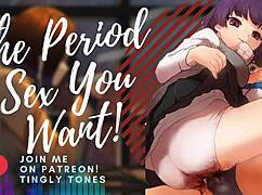 Experience the emotional period sex roleplay with your asmr boyfriend.