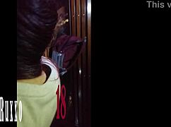 latina stranger sucks cock on cable car outdoor