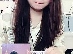 pretty bunny performs live show with full face and engaging conversation