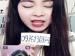 pretty bunny performs live show with full face and engaging conversation