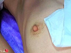 Beautician Plucks Nipple Hair And Massages Tits