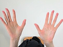 'Are these wet female hands asian?'