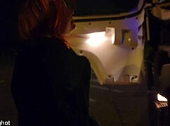 yo, i hooked up with a trucker on a highway parking lot