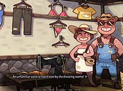 sexy bikini shopping for hentai princess in wild game episode