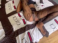 Stepbro always wants to cum inside my tight pussy, filling it with his big black cock