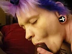 Lyrik Allure's Sloppy Blowjob Leads To Double Penetration POV