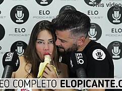 Blonde Sara Sucks Banana