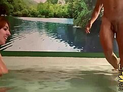 Fucking Stranger in Jacuzzi Outdoors