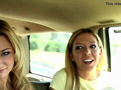 Two Girls Engage in Intense Blowjob, Face Fucking, and Blowbang in Group 3some Banging.