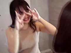 uhh, hazuki’s big tits friend bendin’ over nice