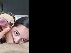 White Wolf Gets a Deepthroat Blowjob from White Moon Before Sitting