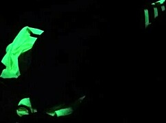 Dayanara's intense black light sex in hardcore pov fetish.