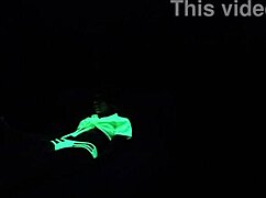 Dayanara's intense black light sex in hardcore pov fetish.