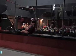 Naughty Amateurs Stripping Naked In Swing Club For Blowjobs