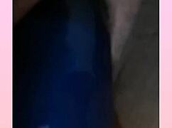 Chubby BBW indulges in dildo play with hairy body