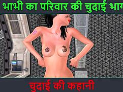 Hindi Audio Animated Cartoon of Beautiful Indian Girl Having Solo Fun