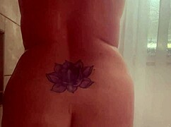 Bbw Enjoys Another Relaxing Shower Bathing Session