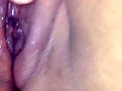 wife plays and squirts in homemade fun