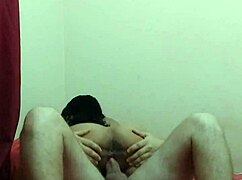 brunette with glasses getting facial cumshot